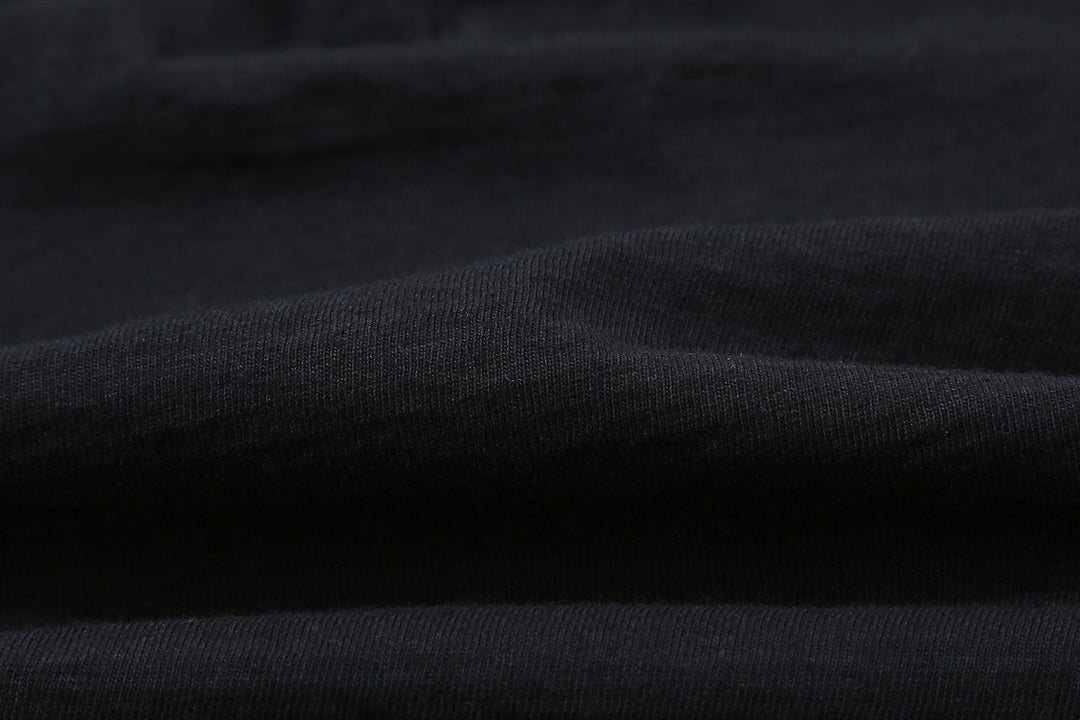 Pure Blue Japan SS-5011-IDBK indigo black jersey T-shirt fading cotton Japan close up