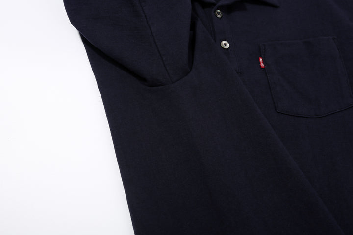 Deluxeware OCTS-00 12.5oz Loopwheeled Polo Shirt Made in Japan No side seam