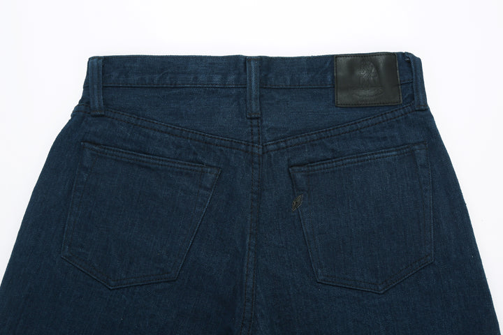 Pure Blue Japan OCE-019 14oz Oceanic Indigo Selvedge Jeans – Back Waistband and Pockets Detail