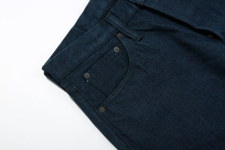 Pure Blue Japan OCE-019 14oz Oceanic Indigo Selvedge Jeans – Right Front Pocket and Coin Pocket Detail