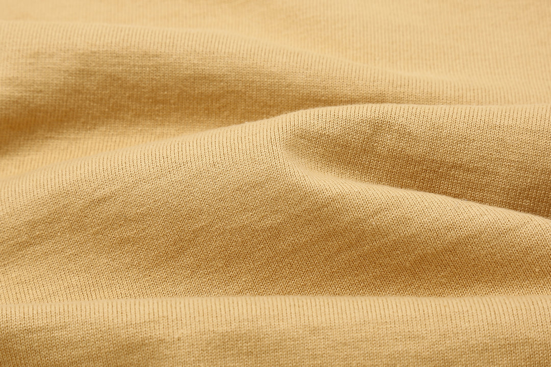 Deluxeware SDTL-00 10.5oz loopwheeled long sleeve t-shirt made in Japan heavyweight crew neck yellow
