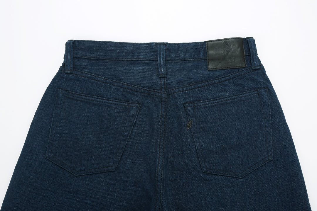 Pure Blue Japan OCE-002 14oz Oceanic Indigo Selvedge Jeans – Back Waistband and Pockets Detail