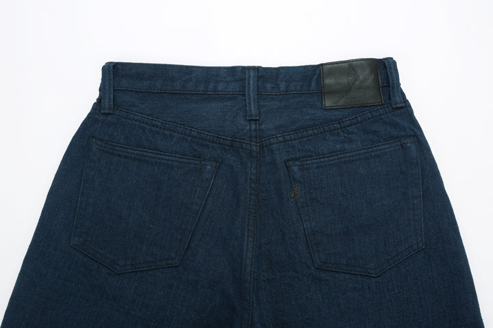 Pure Blue Japan OCE-002 14oz Oceanic Indigo Selvedge Jeans – Back Waistband and Pockets Detail