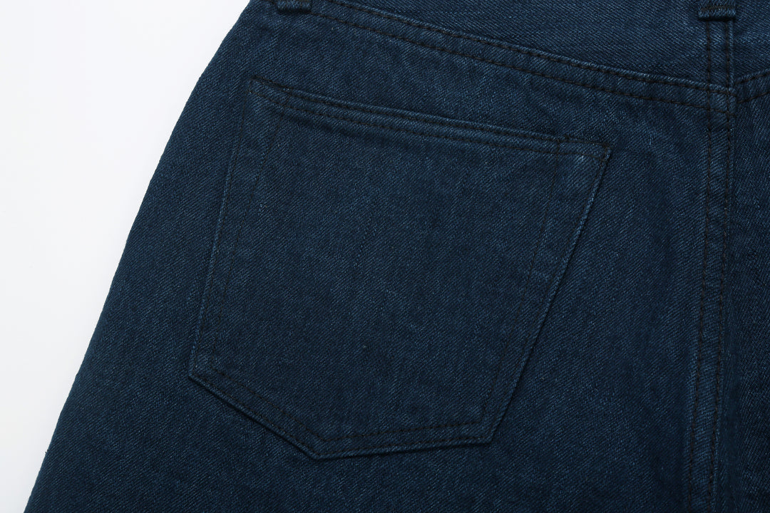 Pure Blue Japan OCE-002 14oz Oceanic Indigo Selvedge Jeans – Left Back Pocket Detail