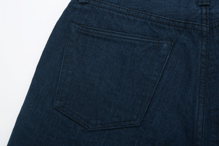 Pure Blue Japan OCE-002 14oz Oceanic Indigo Selvedge Jeans – Left Back Pocket Detail