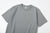 UES recycled denim short sleeve T-shirt made in Japan indigo sax blue front view collar