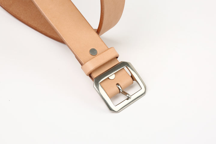 Inception IPSDB-01 garrison belt saddle leather classic leather belt Japan tan natural buckle