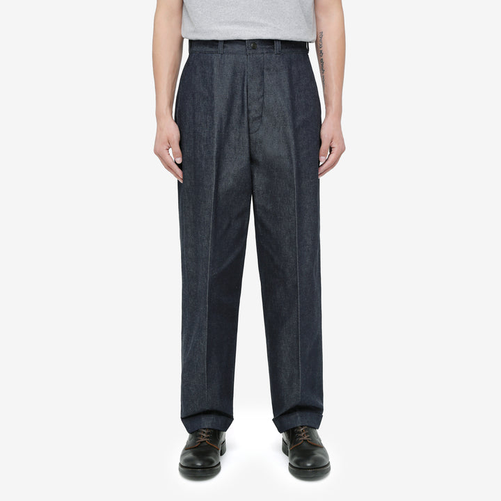 Attractions Wearmasters Lot.344 Heritage Denim Trousers Indigo – Model Front View