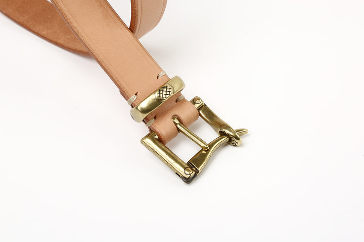 Inception IPSDB-02 fireman buckle belt saddle leather workwear belt Japan natural buckle