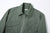 Wasew WSW-26S-001 CWU-7/W Cotton Nylon Flight Jacket - Sage Green | Made in Japan | Collar and Chest Detail