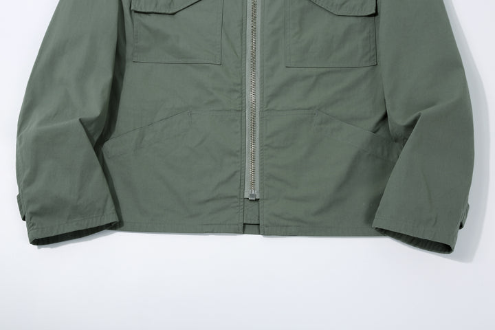 Wasew WSW-26S-001 CWU-7/W Cotton Nylon Flight Jacket - Sage Green | Made in Japan | Sleeve and Cuff Detail