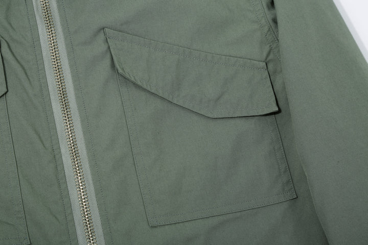 Wasew WSW-26S-001 CWU-7/W Cotton Nylon Flight Jacket - Sage Green | Made in Japan | Chest Pocket and Fine Stitching Detail