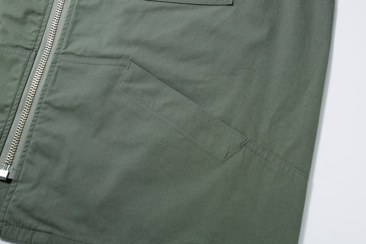 Wasew WSW-26S-001 CWU-7/W Cotton Nylon Flight Jacket - Sage Green | Made in Japan | Side Pocket