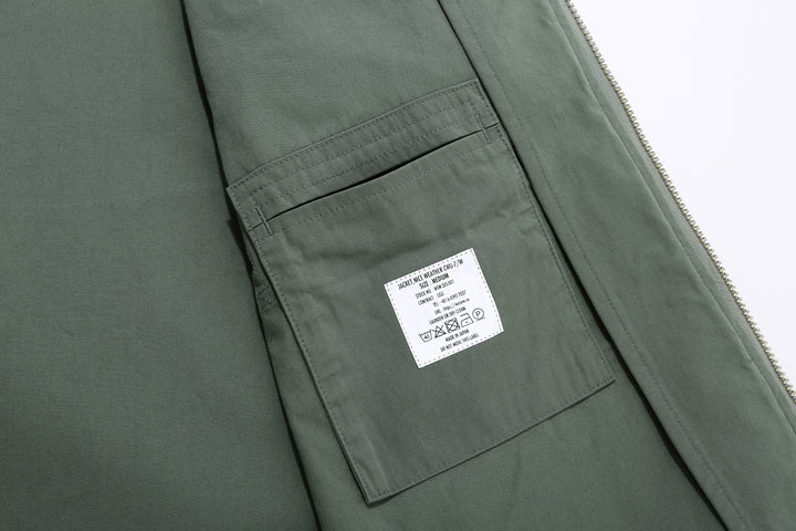 Wasew WSW-26S-001 CWU-7/W Cotton Nylon Flight Jacket - Sage Green | Made in Japan | Interior Pocket