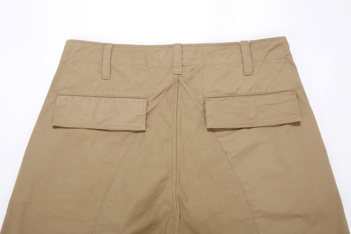 Wasew WSW-26S-011 Military Double Knee Work Pants - Beige | Made in Japan | Back Waist and Flap Pockets