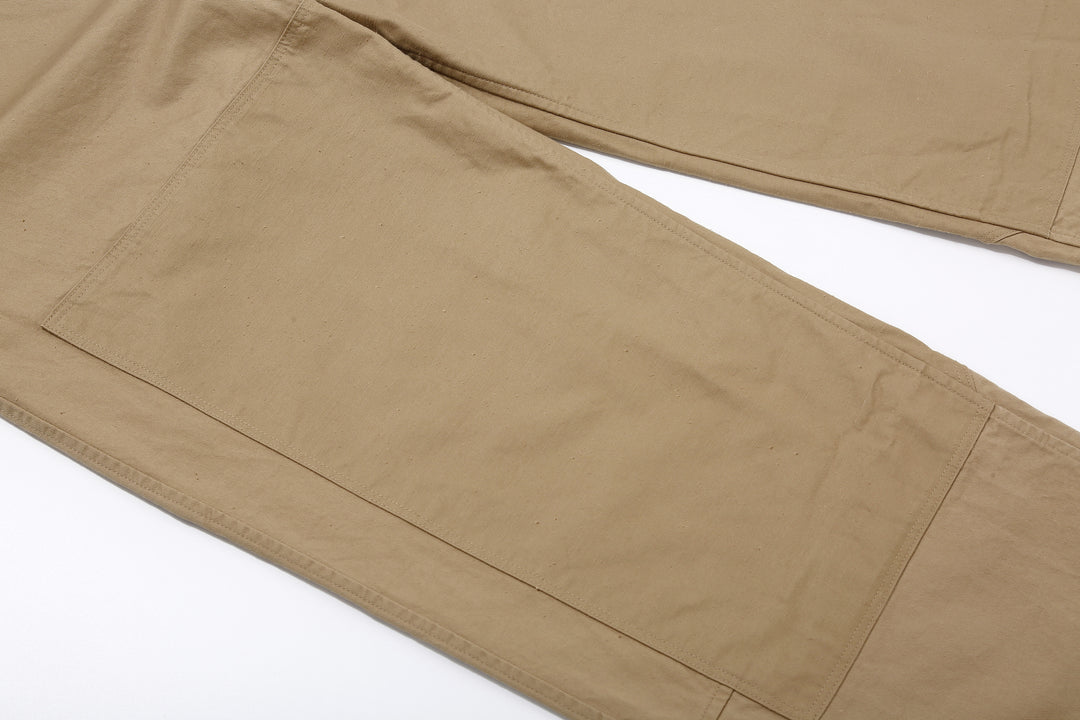 Wasew WSW-26S-011 Military Double Knee Work Pants - Beige | Made in Japan | Knee Reinforcement Panel