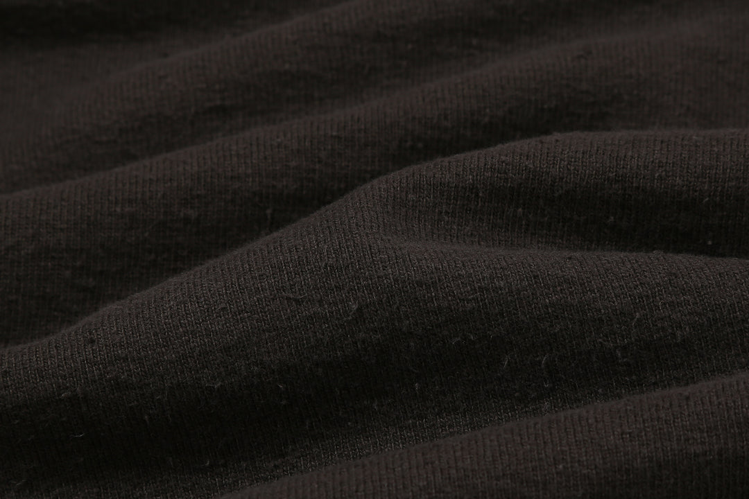 Samurai Jeans SJST-SC03 Samurai Cotton Pocket T-Shirt Kuromame Fabric Close Up