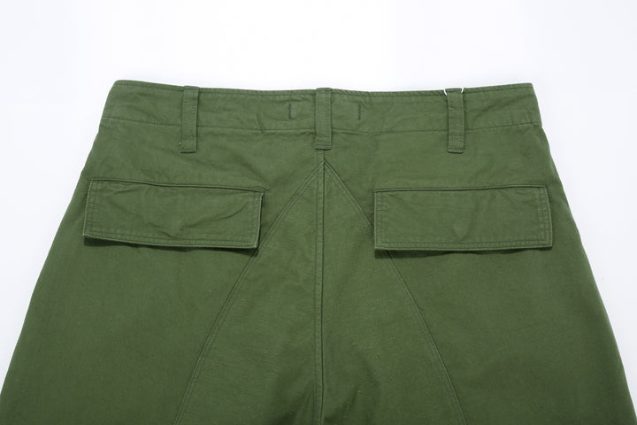 Wasew WSW-26S-011 Military Double Knee Work Pants - Olive | Made in Japan | Back Waist and Flap Pockets