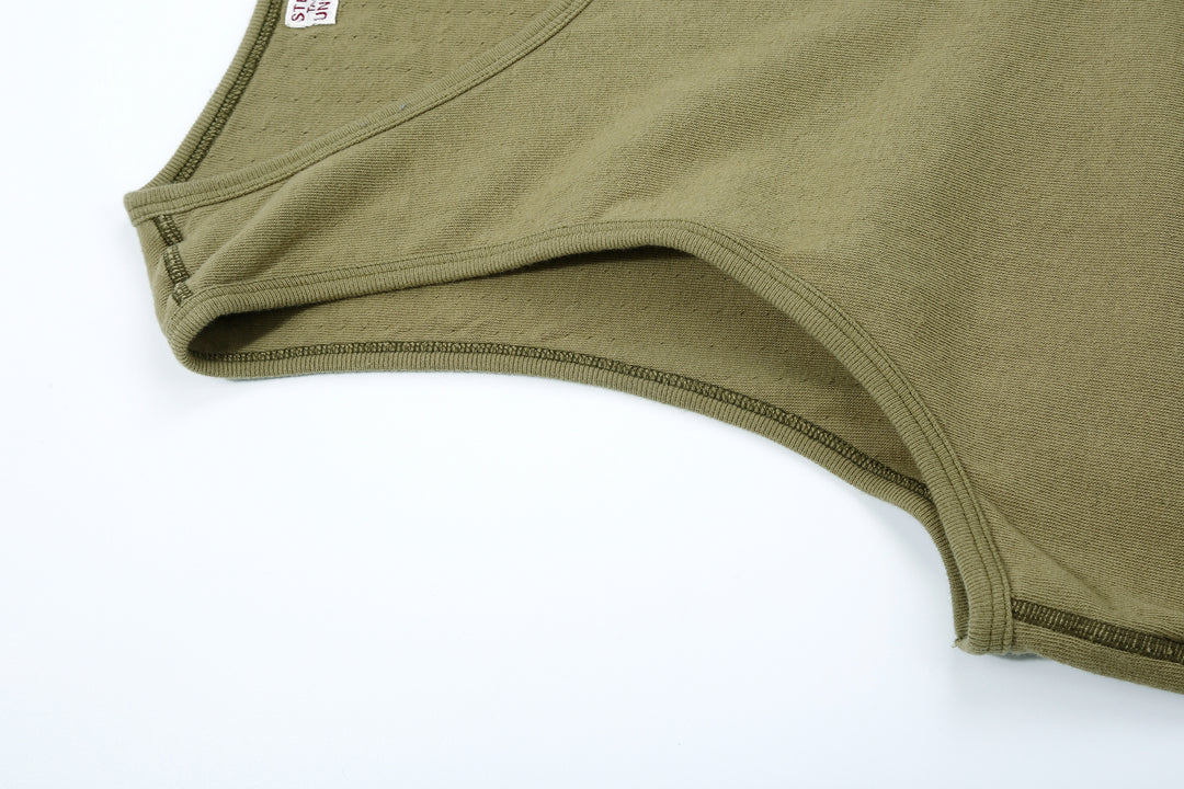 Stevenson Overall Co. Dual Comfort Cotton Tank Olive Made In Japan Arm Hole