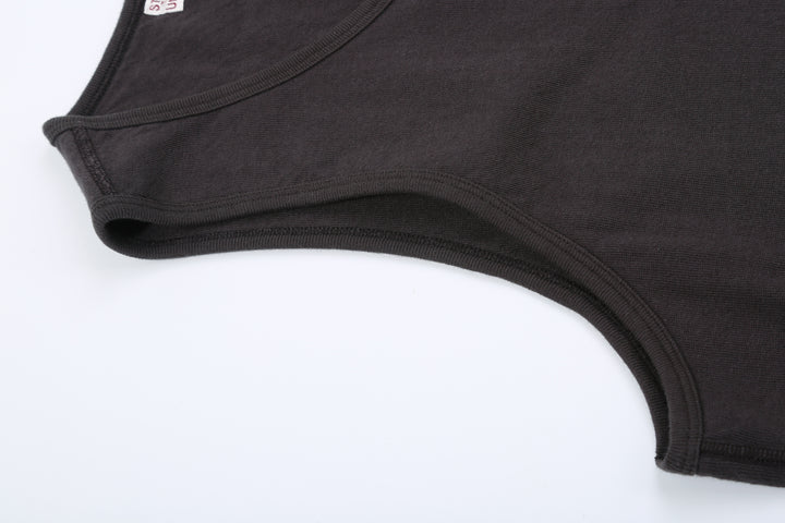 Stevenson Overall Co. Dual Comfort Cotton Tank Charcoal Made In Japan Arm Hole