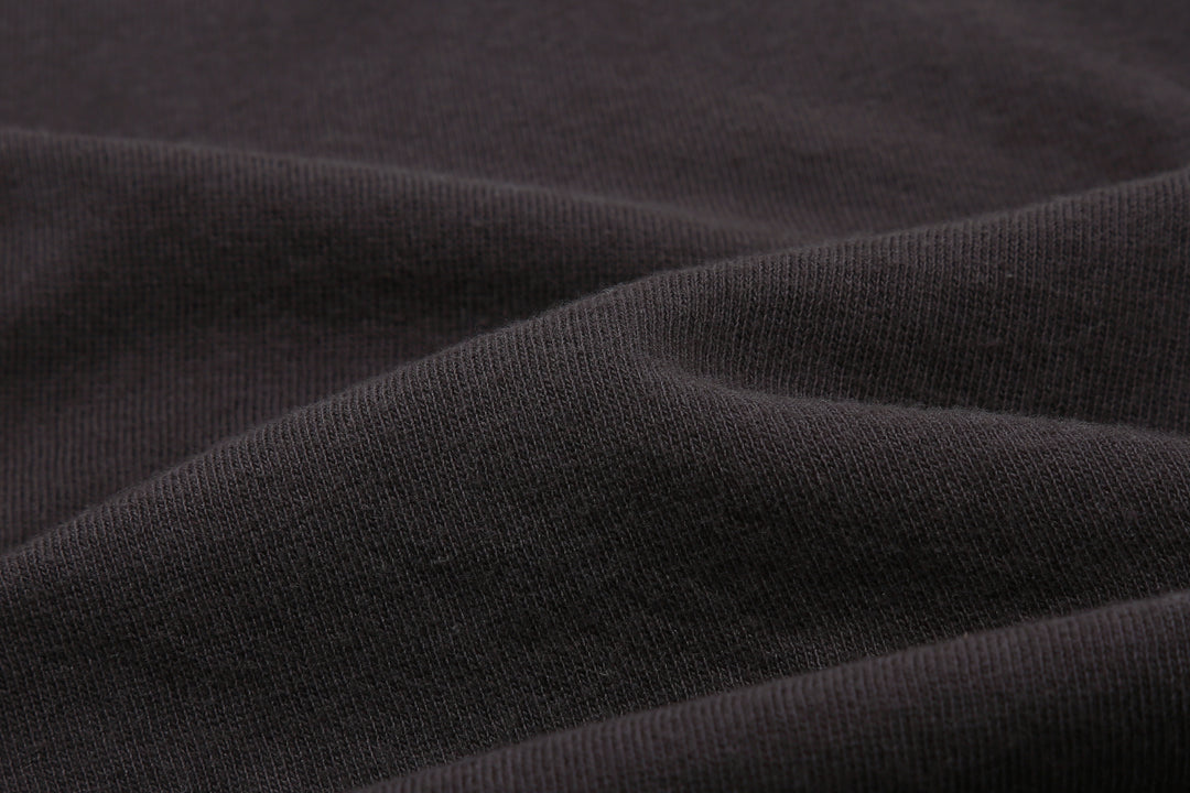 Stevenson Overall Co. Dual Comfort Cotton Tank Charcoal Made In Japan Front Fabric Close Up