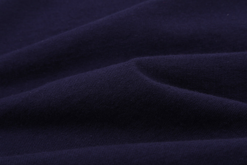 Deluxeware MTS-00 7.5oz loopwheeled T-shirt made in Japan crew neck blue