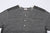 Stevenson Overall Co. SH Side Flex Loopwheeled Henley Neck T-Shirt Heather Gray Made In Japan neck