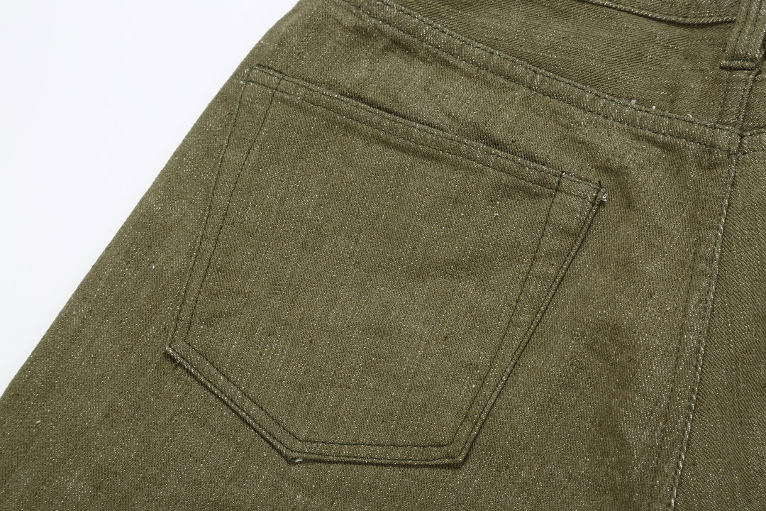 Samurai Jeans S0150GNX Uguisu 17oz selvedge denim classic straight fit left back pocket