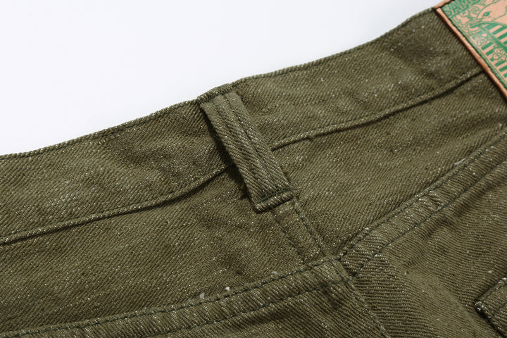 Samurai Jeans S0150GNX Uguisu 17oz selvedge denim classic straight fit belt loop