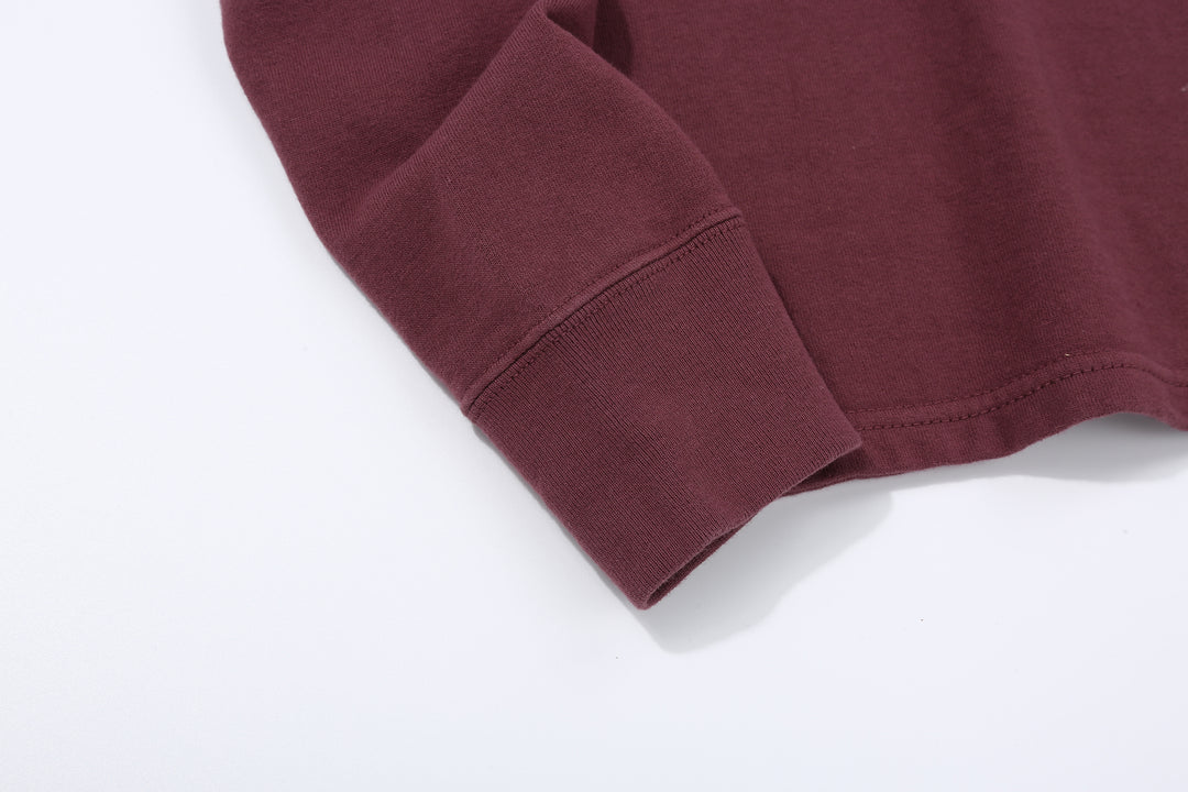 Deluxeware M300 “Azuma-Knit” Lightweight Mock Neck Sweatshirt Made in Japan Ribbed Cuff