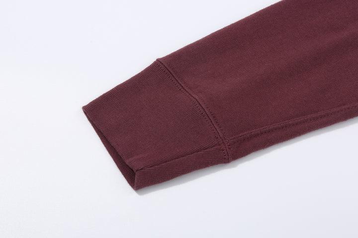 Deluxeware M300 “Azuma-Knit” Lightweight Mock Neck Sweatshirt Made in Japan Sleeve