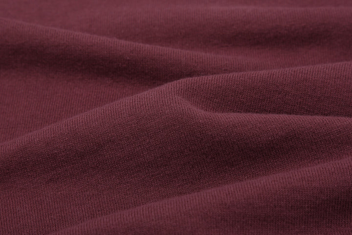 Deluxeware M300 “Azuma-Knit” Lightweight Mock Neck Sweatshirt Made in Japan Pur.Bord Fabric Close Up