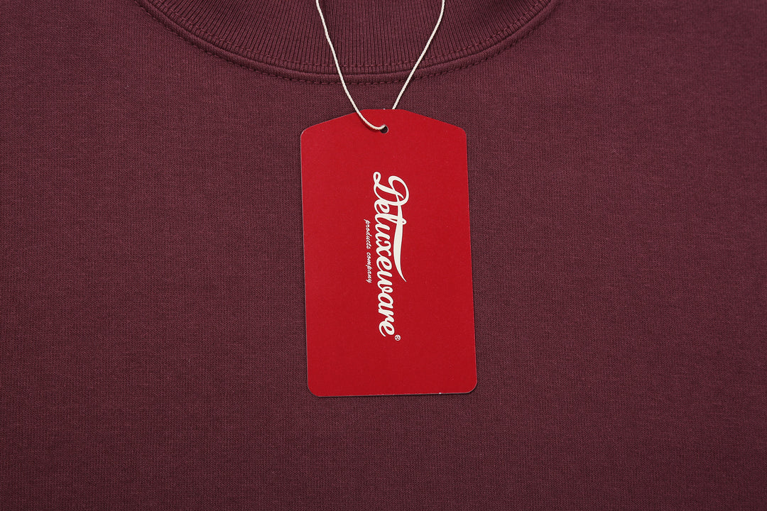 Deluxeware M300 “Azuma-Knit” Lightweight Mock Neck Sweatshirt Made in Japan Paper Tag
