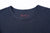 Boncoura heather indigo T-shirt ribbed crew neck and printed size label