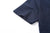 Boncoura heather indigo T-shirt sleeve hem construction detail
