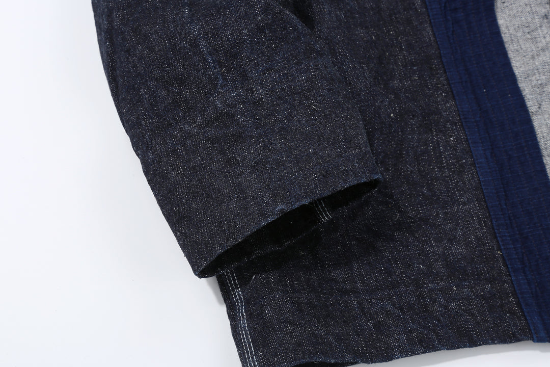 Samurai Jeans SJDH25-H 17oz selvedge denim happi jacket cuff