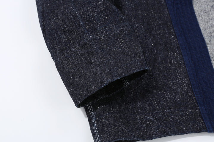 Samurai Jeans SJDH25-H 17oz selvedge denim happi jacket cuff