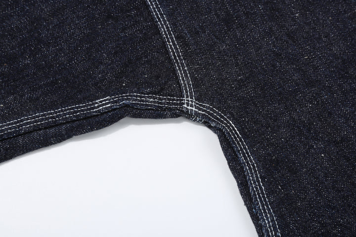 Samurai Jeans SJDH25-H 17oz selvedge denim happi jacket seam detail