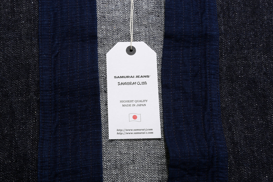 Samurai Jeans SJDH25-H 17oz selvedge denim happi jacket tag