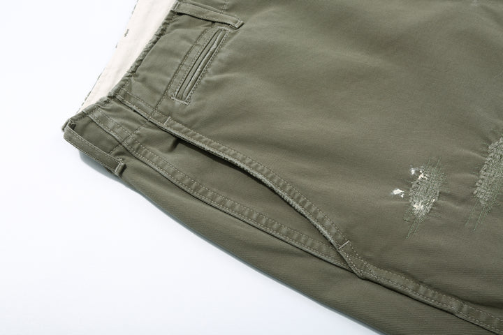 Fullcount 1201HW Freedom Fighter 41 Sage Green Chino - Vintage Wash