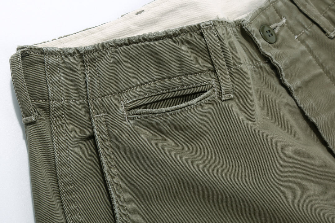 Fullcount 1201HW Freedom Fighter 41 Sage Green Chino - Vintage Wash