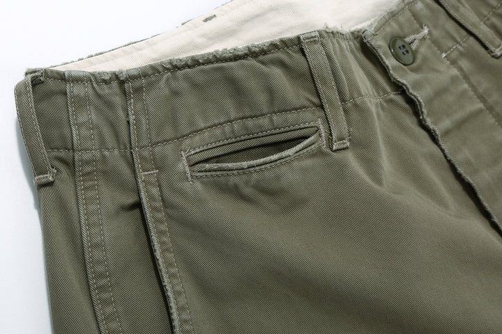 Fullcount 1201HW Freedom Fighter 41 Sage Green Chino - Vintage Wash
