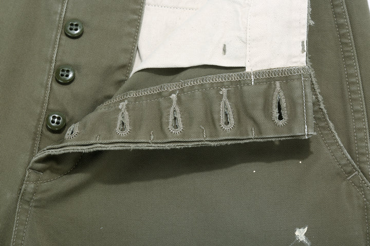 Fullcount 1201HW Freedom Fighter 41 Sage Green Chino - Vintage Wash