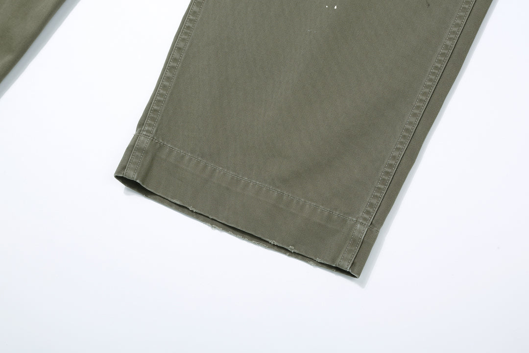 Fullcount 1201HW Freedom Fighter 41 Sage Green Chino - Vintage Wash
