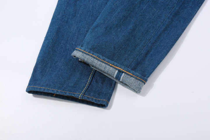 Pure Blue Japan GRE-019 14oz Greencast Indigo Selvedge Denim - Relaxed Tapered Fit