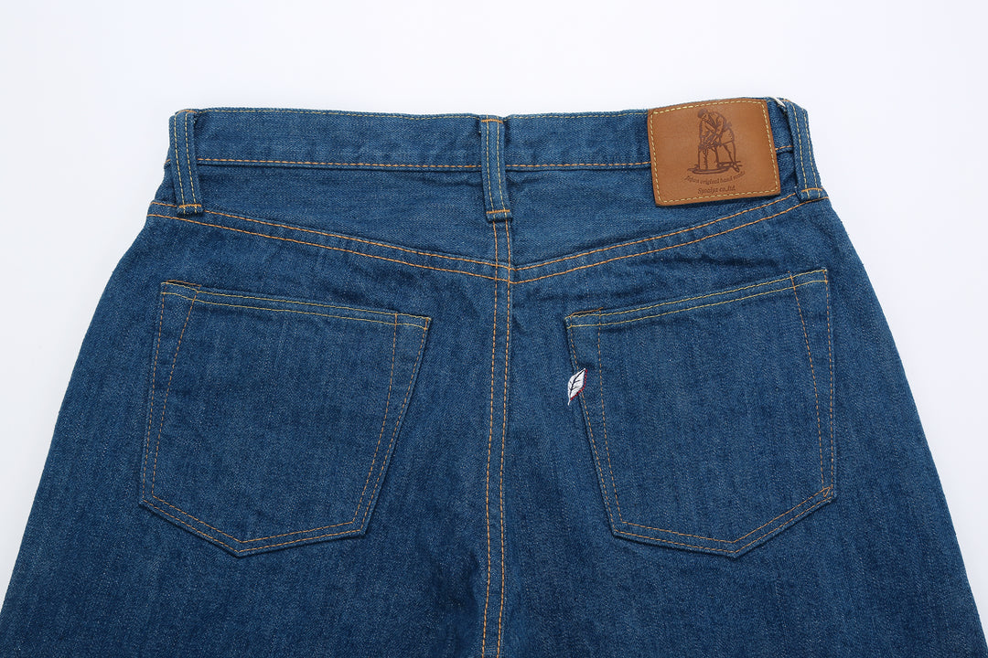 Pure Blue Japan GRE-019 14oz Greencast Indigo Selvedge Denim - Relaxed Tapered Fit