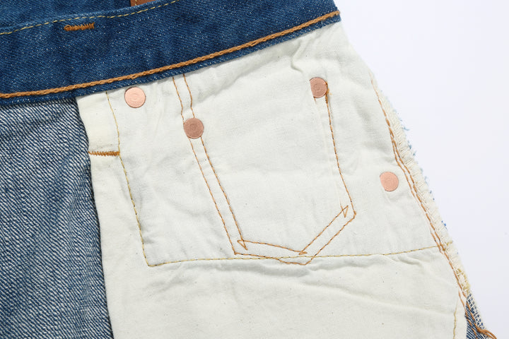 Pure Blue Japan GRE-019 14oz Greencast Indigo Selvedge Denim - Relaxed Tapered Fit