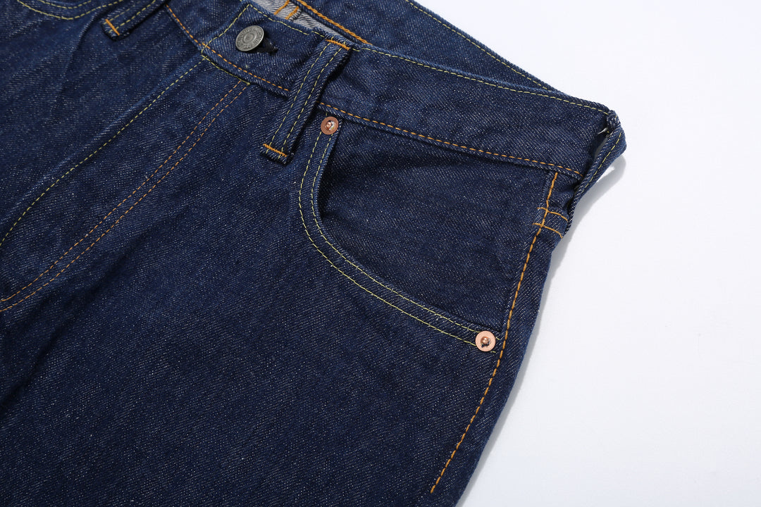 Pure Blue Japan AI-13.5oz-019 13.5oz Natural Indigo Selvedge Denim - Relaxed Tapered Fit