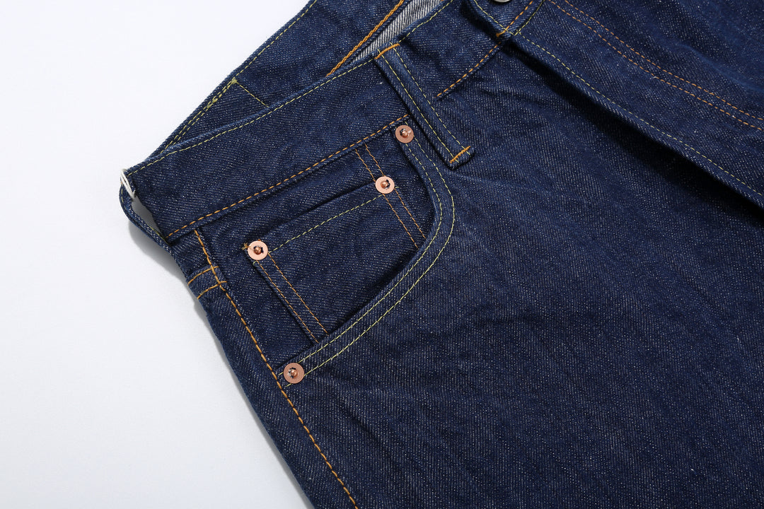 Pure Blue Japan AI-13.5oz-019 13.5oz Natural Indigo Selvedge Denim - Relaxed Tapered Fit