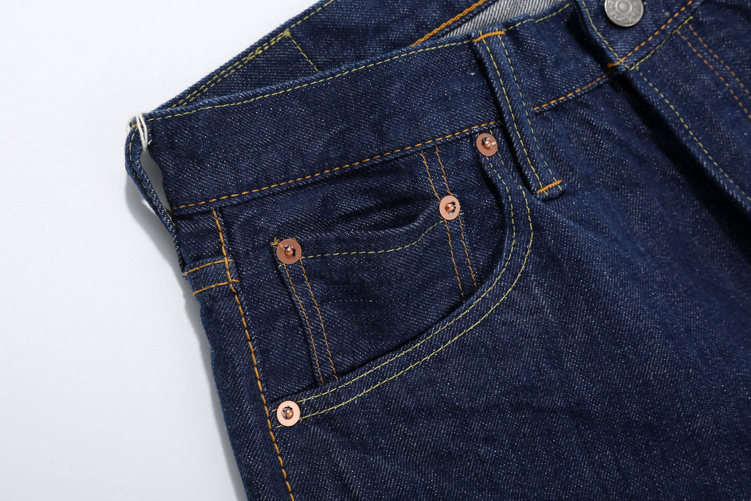 Pure Blue Japan AI-13.5oz-019 13.5oz Natural Indigo Selvedge Denim - Relaxed Tapered Fit